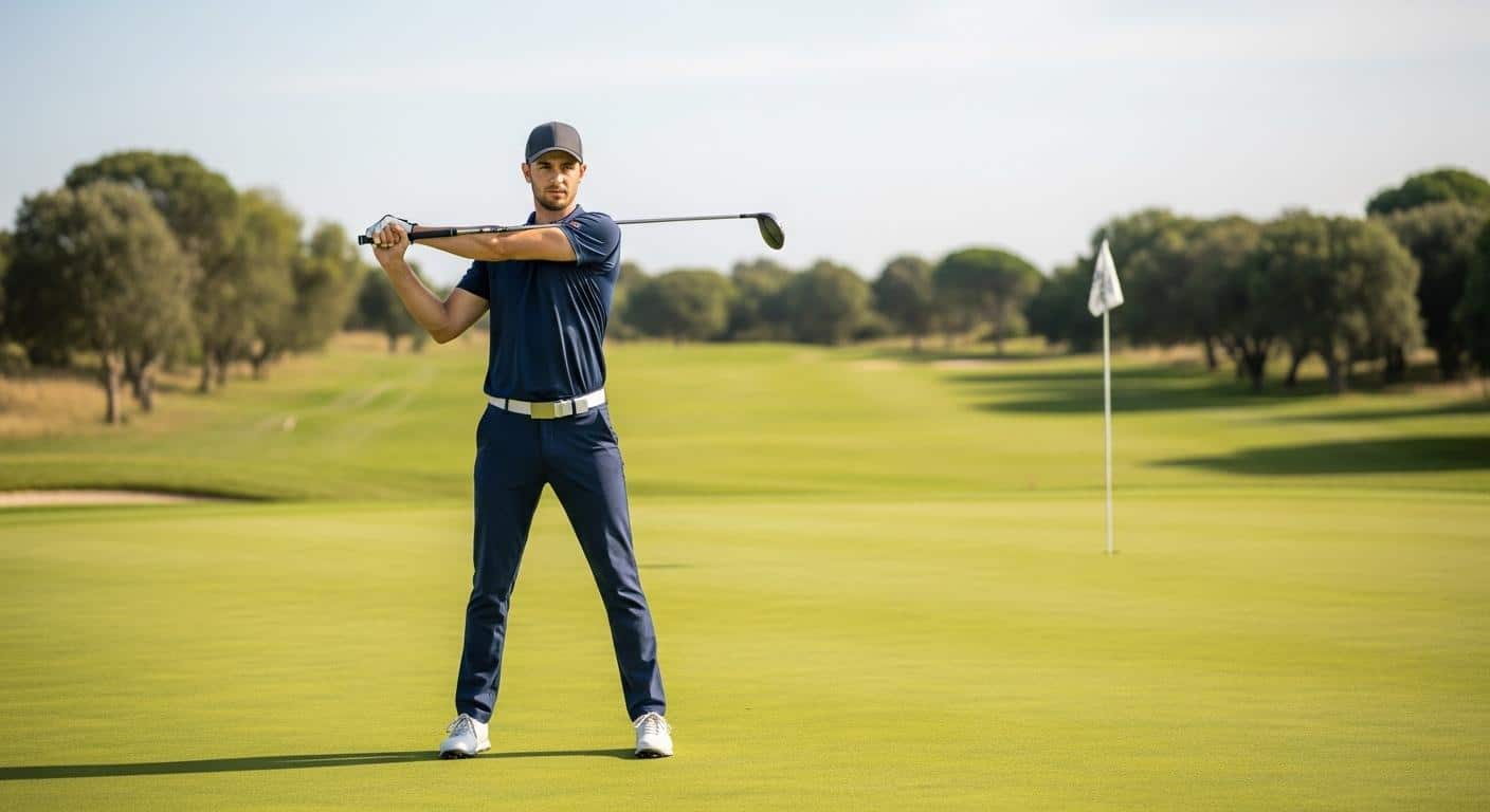 Échauffement golf