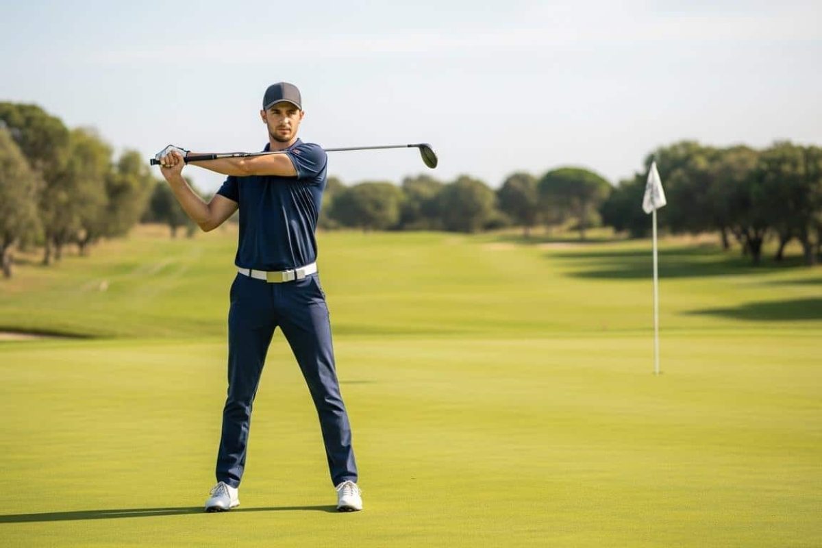 Échauffement golf